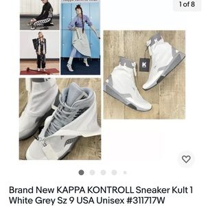 Brand New Kappa Kontroll Sneaker Kult 1 White Gray Sz 9 Unisex #311717W